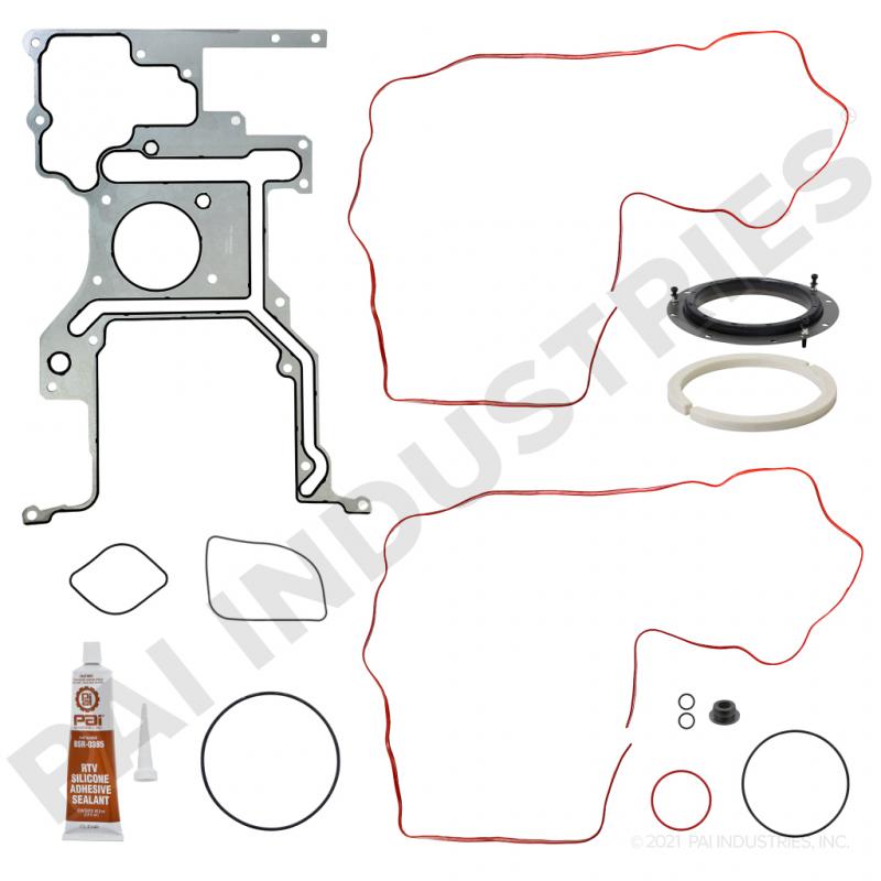 KIT EMPAQUES Y LIGAS P/CARCAZA FORNTAL ENGRANES ISX EGR