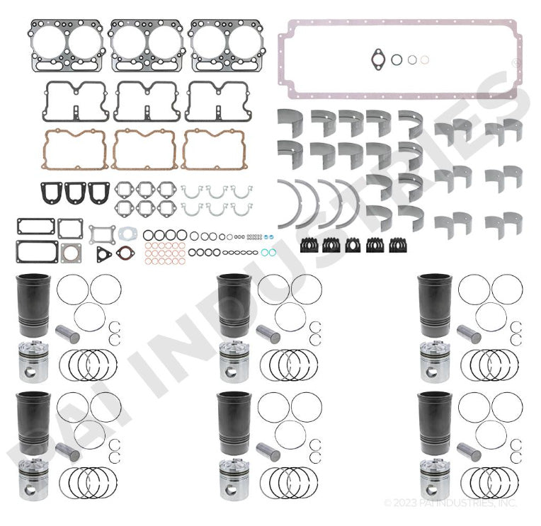 KIT MEDIA REPARACION CON PISTONES P/CUMMINS 350 BIG CAM SERIE 855