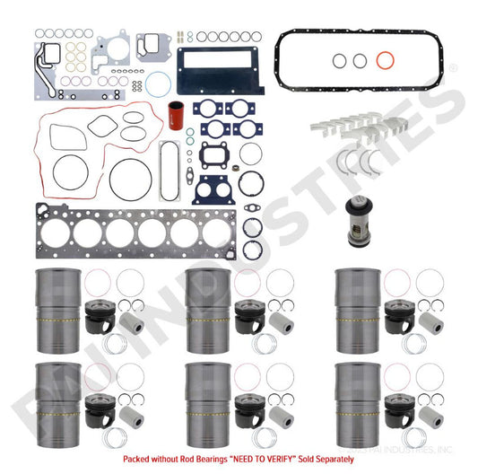 KIT MEDIA REPARACION P/CUMINNS ISX EGR 150MM LIGA ROSA ( 5693815 ) PISTON (4367161)